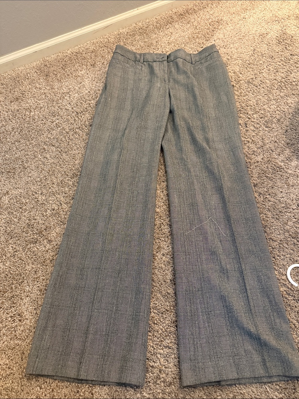 Dalia Collection Wide-Leg Gray Dress Pants